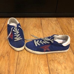 Blue Golden Goose Sneakers